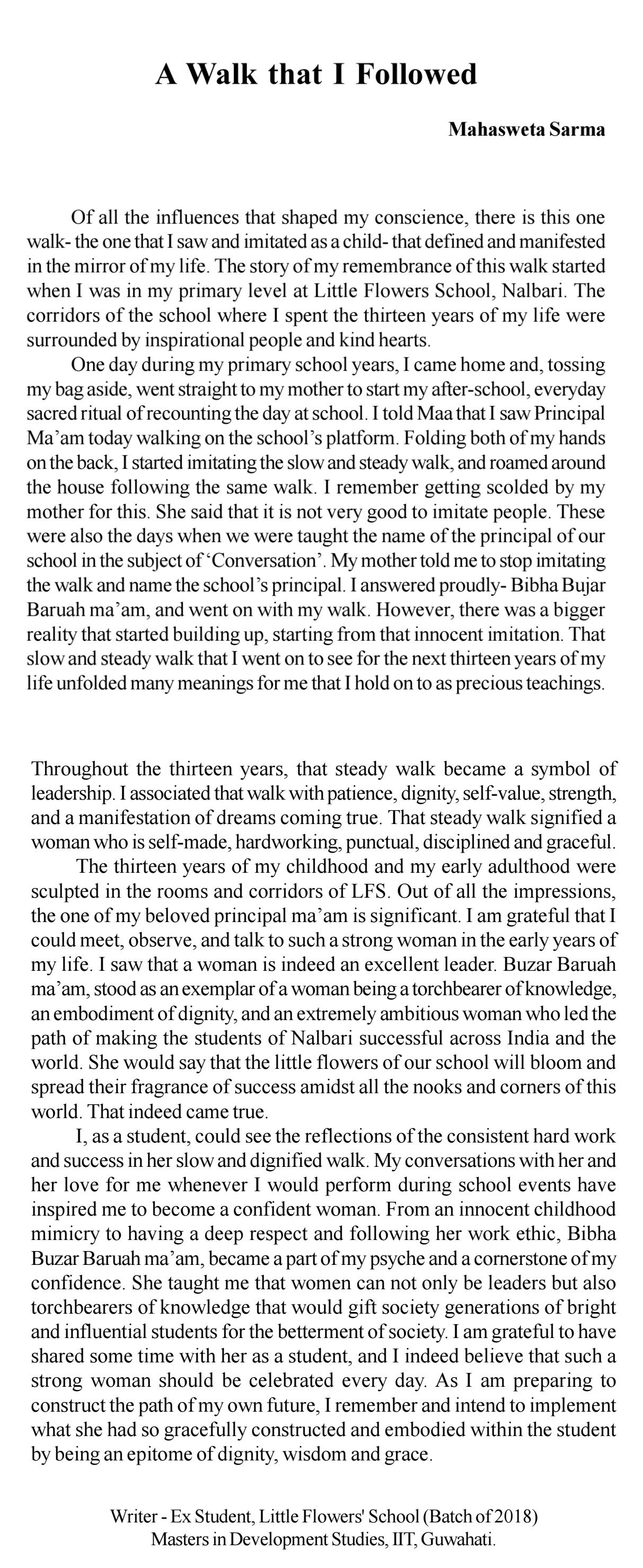 A Walk that I Followed